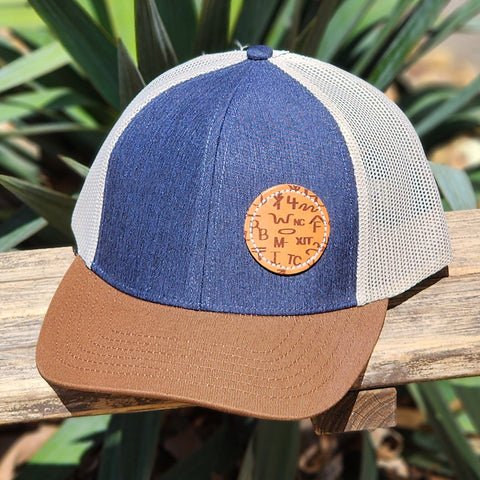 McIntire Saddlery Denim & Tan Brand Cap