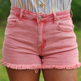 Ash Pink Cut Offs