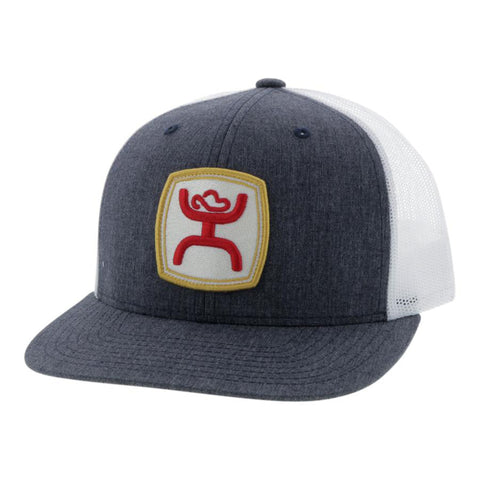 Hooey Grey and Red Logo Cap