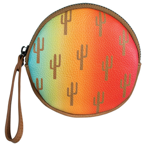 Catchfly Round Cactus Coin Purse