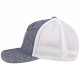 Hooey Doc Patch Heather Blue & White Cap