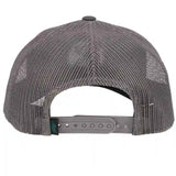 Hooey YOUTH Grey Cap-Turq O Classic Puffed Embroidered Patch