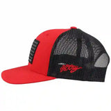 Hooey Red/Black Rope Flag Cap
