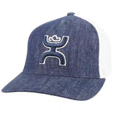 Hooey Denim & White Hooey Up Patch Cap