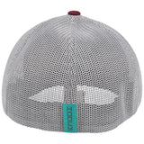 Hooey Maroon Grey Youth Cap-Silver/Turq Hooey Up Patch
