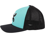 Hooey Youth Turquoise and Black Cap-Black Hooey Up Patch