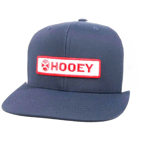 Hooey YOUTH Lockup Navy/White Cap-Red/White Hooey Patch
