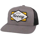 Hooey Mid Profile Grey/Black Cap-Western Original Patch