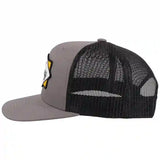 Hooey Mid Profile Grey/Black Cap-Western Original Patch