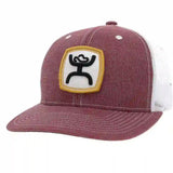 Hooey Burgundy & White Hooey Up Cap