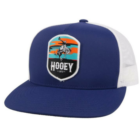 Hooey Navy and White Cheyenne Cap