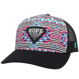 Hooey Rope Like a Girl Purple and Pink Cap