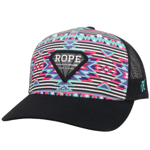 Hooey Rope Like a Girl Purple and Pink Cap