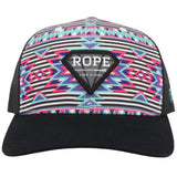 Hooey Rope Like a Girl Purple and Pink Cap