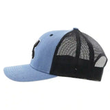 Hooey Denim & Black Sterling Cap-Hooey Up Patch