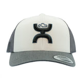 Hooey Sterling White & Grey Cap-Grey Hooey Up Patch