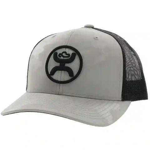 Hooey Mid Profile Grey Camo/Black Cap-Hooey Up Logo