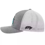 Hooey "Golf" Grey & White Flex Fit Cap