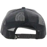 Hooey High Profile Black Cap-Native Am. Headdress Patch