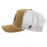 Hooey Work Tan/White Cap-Cowboy Golf Patch