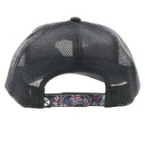 Hooey Feather Pattern Fabric/Black Cap-Rope Like A Girl Patch