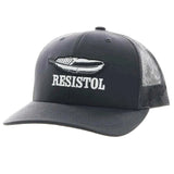 Hooey Black Resistol Feather Cap