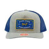 Hooey YOUTH Tan/Blue Cap-Rank Stock Rodeo Co Patch