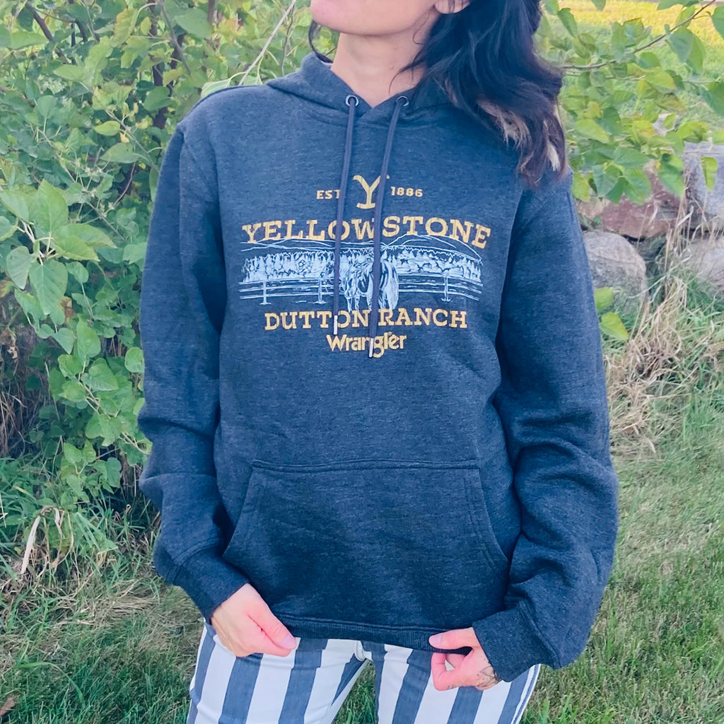 Yellowstone Dutton Ranch Charcoal Hoodie