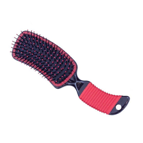 Partrade Curved Mane Brush - Red