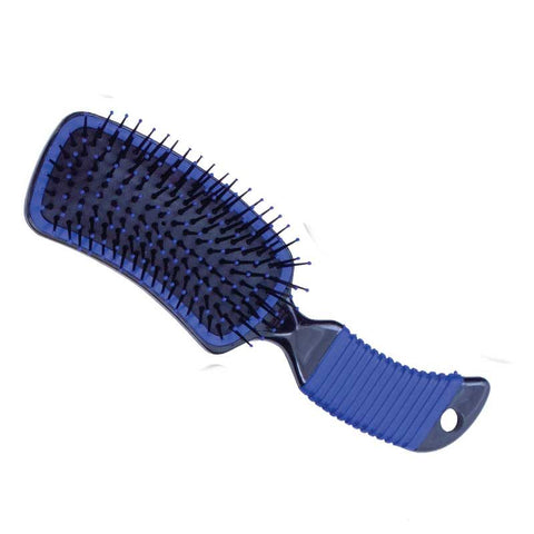 Partrade Curved Mane Brush - Blue