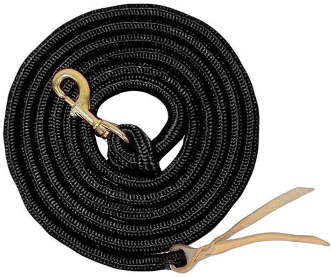 5/8″ Cowboy Lead With Bolt Snap - Black