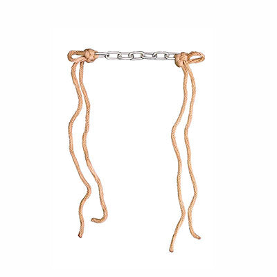 Curb Chain With Nylon Tie Straps