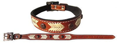 Showman Rawhide Dog Collar