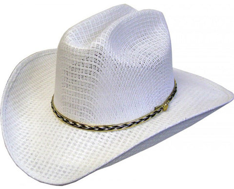 Summit Hat White Tight Weave Kid Hat