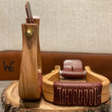 Nettles Stirrups 2" Oversized Flatbottom Varnish Finish