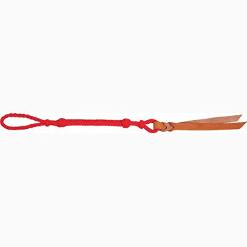 Mustang Red Nylon Braided Quirt