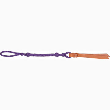 Mustang Purple Nylon Braided Quirt