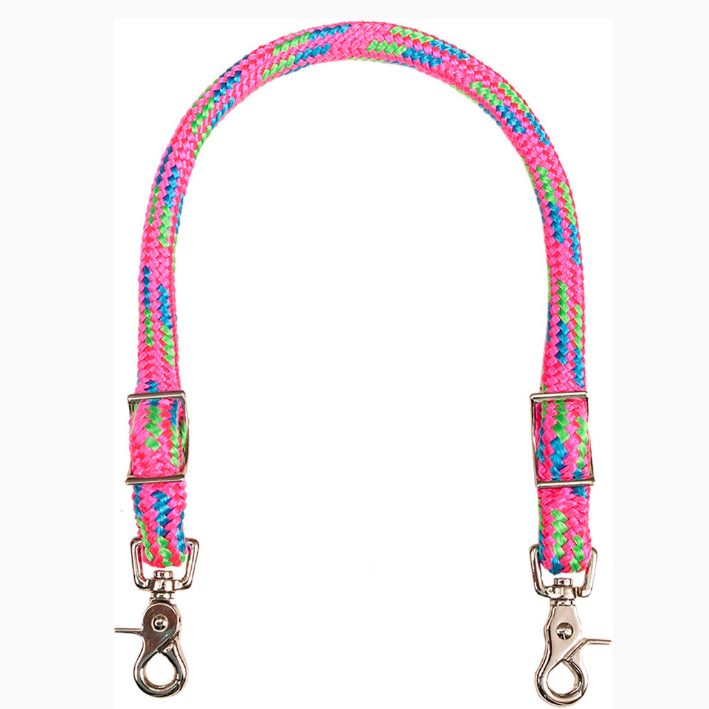Mustang Pink Turquoise and Lime Wither Strap 