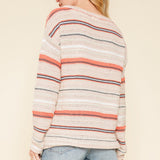 Hem & Thread Women's Multi Striped Sweater