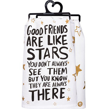 Friends Are Like Stars Dish Towel