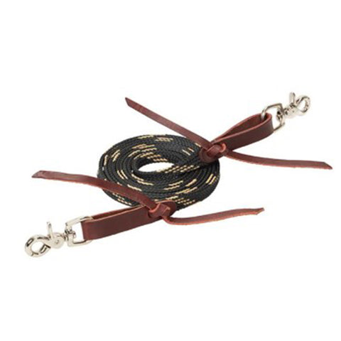 Weaver Flat Braided Competition Roper Reins 8'