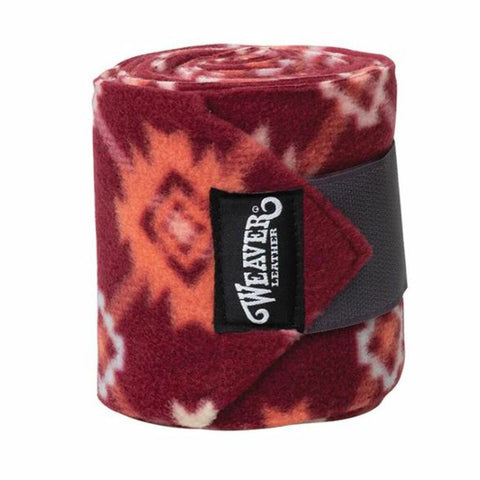 Weaver Set of 4 Polo Wraps - Plaid Aztec