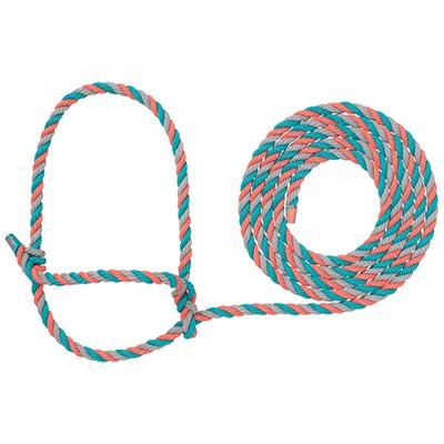 Weaver Leather- Corral, Grey, and Teal Cattle Rope Halter