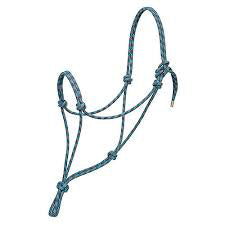 Pacific Blue, Navy and Turquoise Average Rope Halter