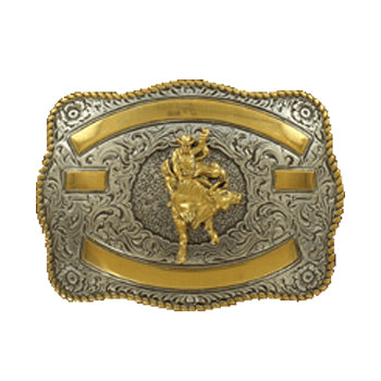 Gold Bull Rider Buckle