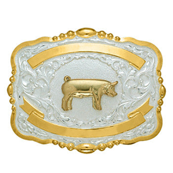 Small Trophy Pig Buckle