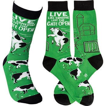 Green Gate Open Socks