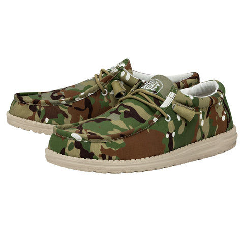 Hey Dude Men's Wally Ripstop Multi Camo