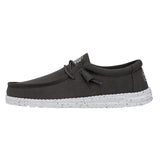 Hey Dude Wally Slub Canvas Dark Grey