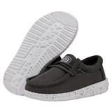 Hey Dude Wally Toddler Slub Canvas Dark Grey